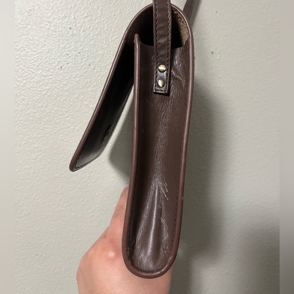 Handmade Leather Hand Tooled Embossed Saddle Bag CrossBody Western Boho Festival - Picture 5 of 9